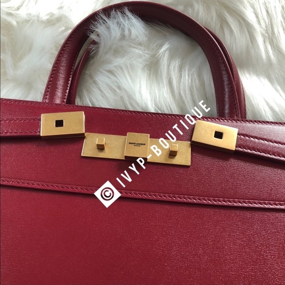 Saint Laurent Manhattan Small Smooth Leather Tote Bag - Picture 8 of 12